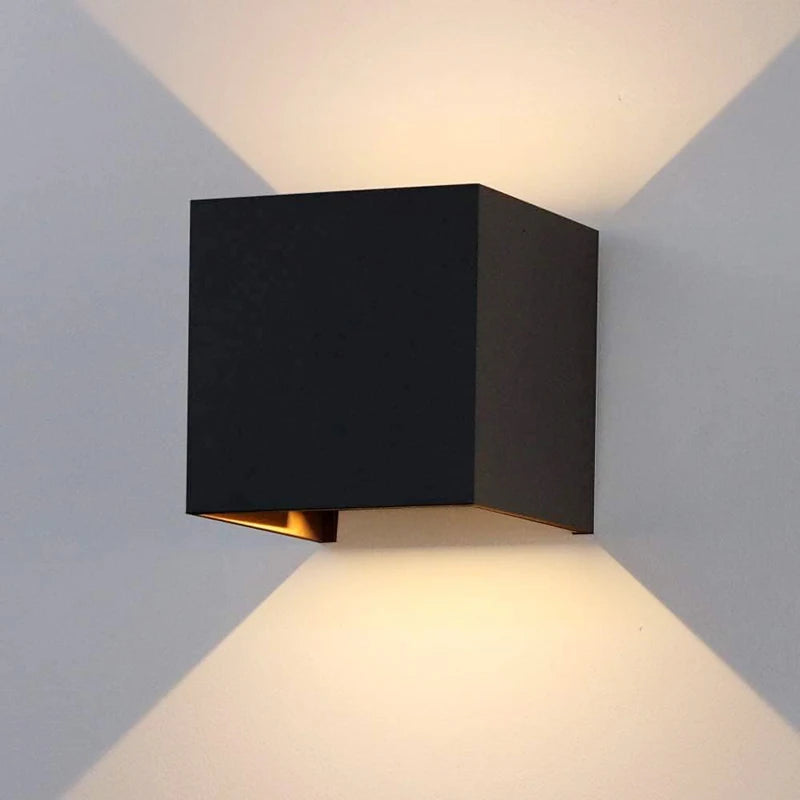 Aluminium LED Wall Sconce – IP65 Waterproof Exterior/Interior Fixture
