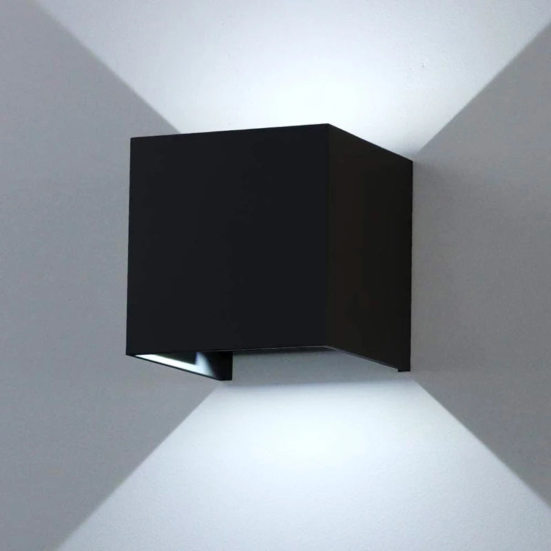 Aluminium LED Wall Sconce – IP65 Waterproof Exterior/Interior Fixture